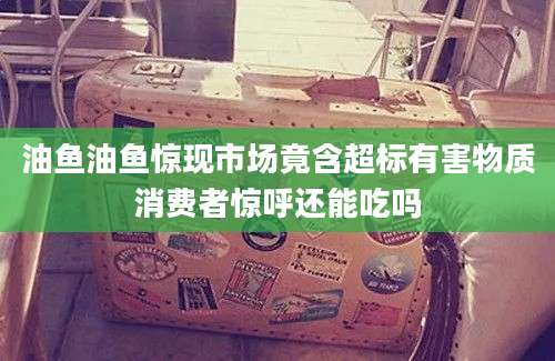 油鱼油鱼惊现市场竟含超标有害物质消费者惊呼还能吃吗