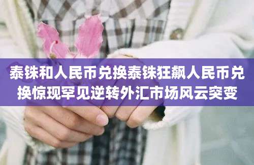 泰铢和人民币兑换泰铢狂飙人民币兑换惊现罕见逆转外汇市场风云突变
