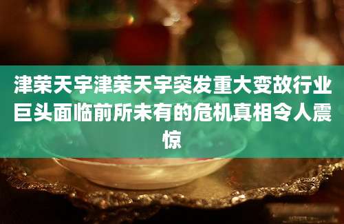 津荣天宇津荣天宇突发重大变故行业巨头面临前所未有的危机真相令人震惊