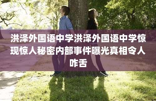洪泽外国语中学洪泽外国语中学惊现惊人秘密内部事件曝光真相令人咋舌