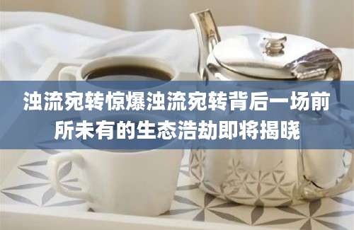 浊流宛转惊爆浊流宛转背后一场前所未有的生态浩劫即将揭晓