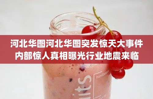 河北华图河北华图突发惊天大事件内部惊人真相曝光行业地震来临