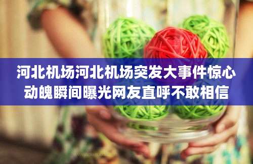 河北机场河北机场突发大事件惊心动魄瞬间曝光网友直呼不敢相信
