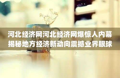 河北经济网河北经济网爆惊人内幕揭秘地方经济新动向震撼业界眼球