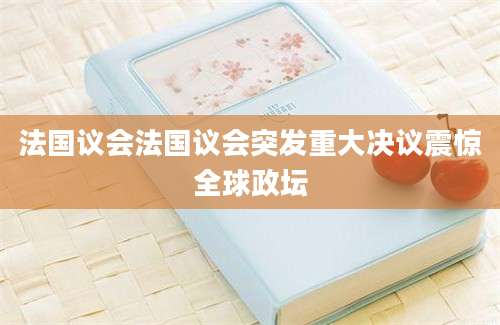 法国议会法国议会突发重大决议震惊全球政坛