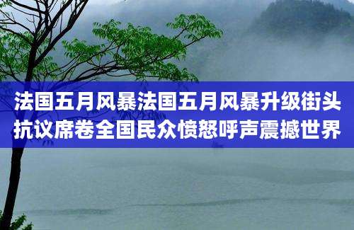 法国五月风暴法国五月风暴升级街头抗议席卷全国民众愤怒呼声震撼世界