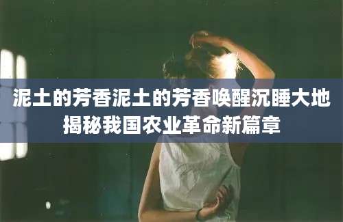 泥土的芳香泥土的芳香唤醒沉睡大地揭秘我国农业革命新篇章