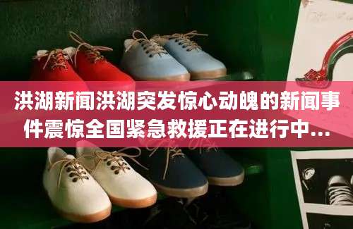 洪湖新闻洪湖突发惊心动魄的新闻事件震惊全国紧急救援正在进行中...