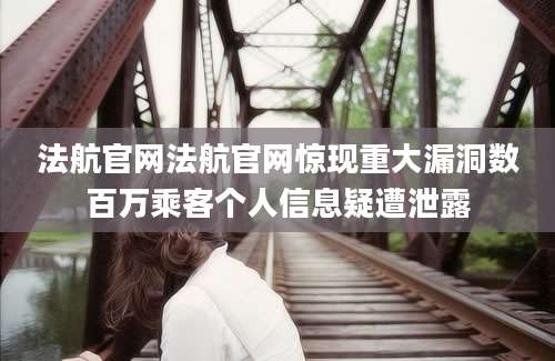 法航官网法航官网惊现重大漏洞数百万乘客个人信息疑遭泄露