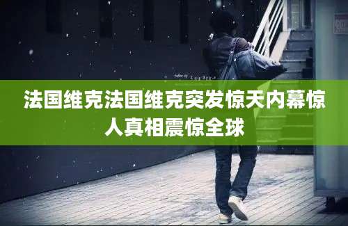 法国维克法国维克突发惊天内幕惊人真相震惊全球