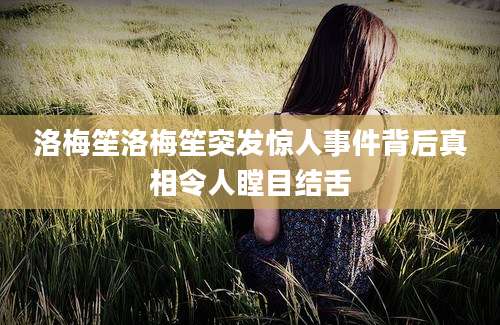 洛梅笙洛梅笙突发惊人事件背后真相令人瞠目结舌