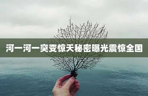 河一河一突变惊天秘密曝光震惊全国