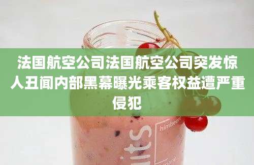 法国航空公司法国航空公司突发惊人丑闻内部黑幕曝光乘客权益遭严重侵犯