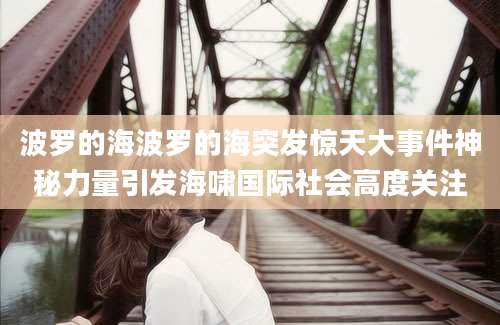 波罗的海波罗的海突发惊天大事件神秘力量引发海啸国际社会高度关注