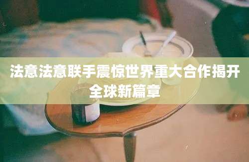 法意法意联手震惊世界重大合作揭开全球新篇章