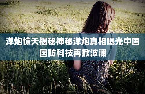 洋炮惊天揭秘神秘洋炮真相曝光中国国防科技再掀波澜