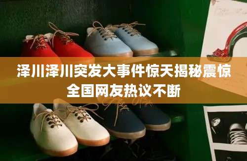 泽川泽川突发大事件惊天揭秘震惊全国网友热议不断
