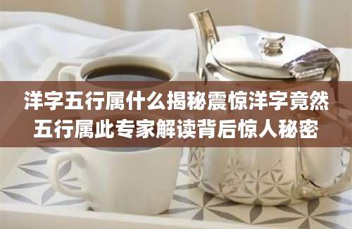 洋字五行属什么揭秘震惊洋字竟然五行属此专家解读背后惊人秘密