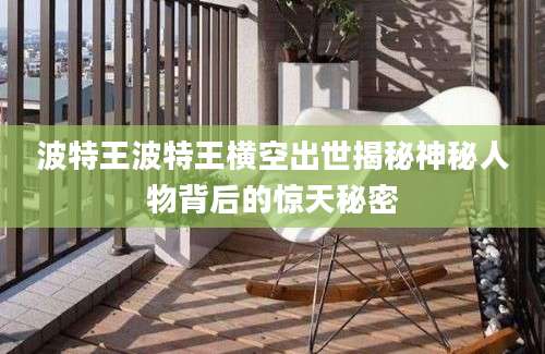 波特王波特王横空出世揭秘神秘人物背后的惊天秘密