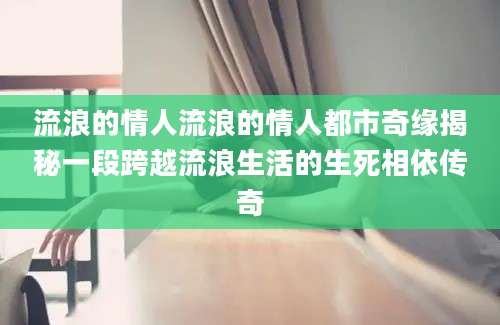 流浪的情人流浪的情人都市奇缘揭秘一段跨越流浪生活的生死相依传奇