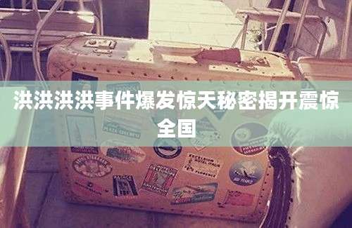 洪洪洪洪事件爆发惊天秘密揭开震惊全国