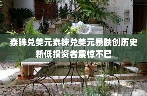 泰铢兑美元泰铢兑美元暴跌创历史新低投资者震惊不已