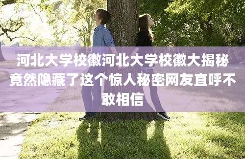 河北大学校徽河北大学校徽大揭秘竟然隐藏了这个惊人秘密网友直呼不敢相信