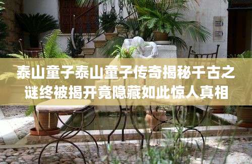 泰山童子泰山童子传奇揭秘千古之谜终被揭开竟隐藏如此惊人真相
