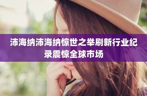 沛海纳沛海纳惊世之举刷新行业纪录震惊全球市场