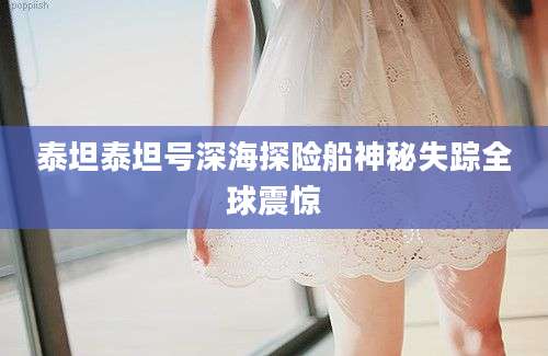 泰坦泰坦号深海探险船神秘失踪全球震惊