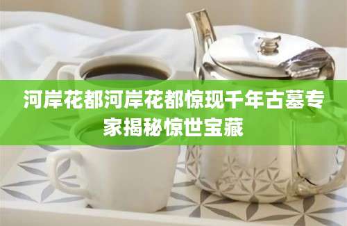 河岸花都河岸花都惊现千年古墓专家揭秘惊世宝藏