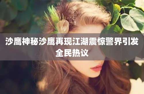 沙鹰神秘沙鹰再现江湖震惊警界引发全民热议