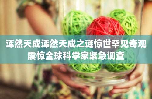 浑然天成浑然天成之谜惊世罕见奇观震惊全球科学家紧急调查